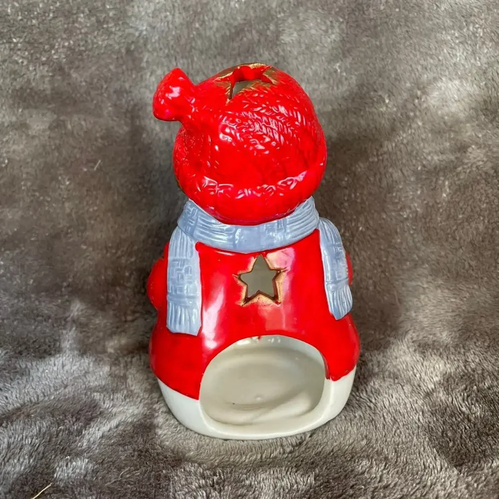 Snowman Tea Light Candle Holder 6
